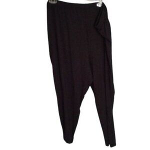 Capsule Plus Size 24 Capri Leggings Pants Black Elastic Waist